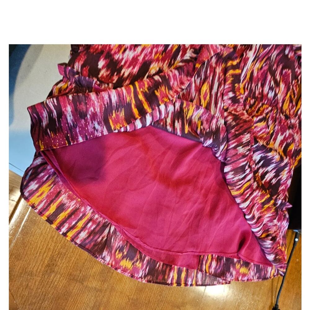 House of Harlow Dress 1960 Revolve Long Sleeve Mini Ruffled Bohemian Sz 2 - Picture 7 of 7